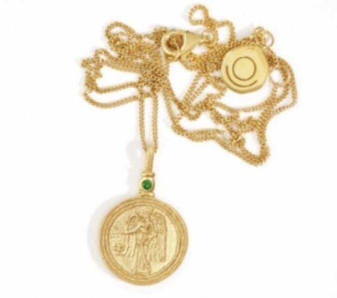 Serafina Coin Necklace Gold