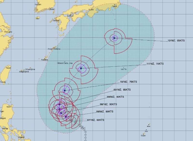 台風3号2023米軍 JTWC情報